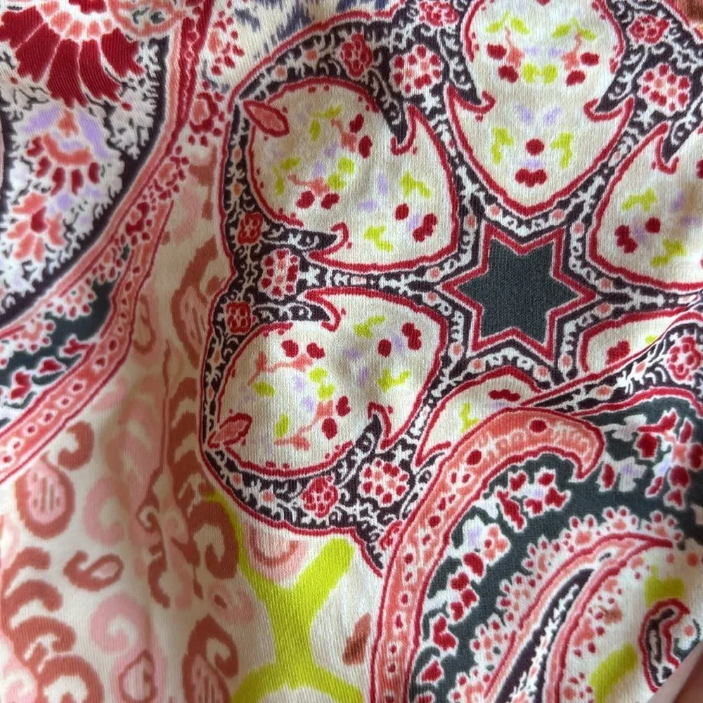 Victoria's Secret Women Multicolor Paisley Bikini pink bohemian size large/32DD